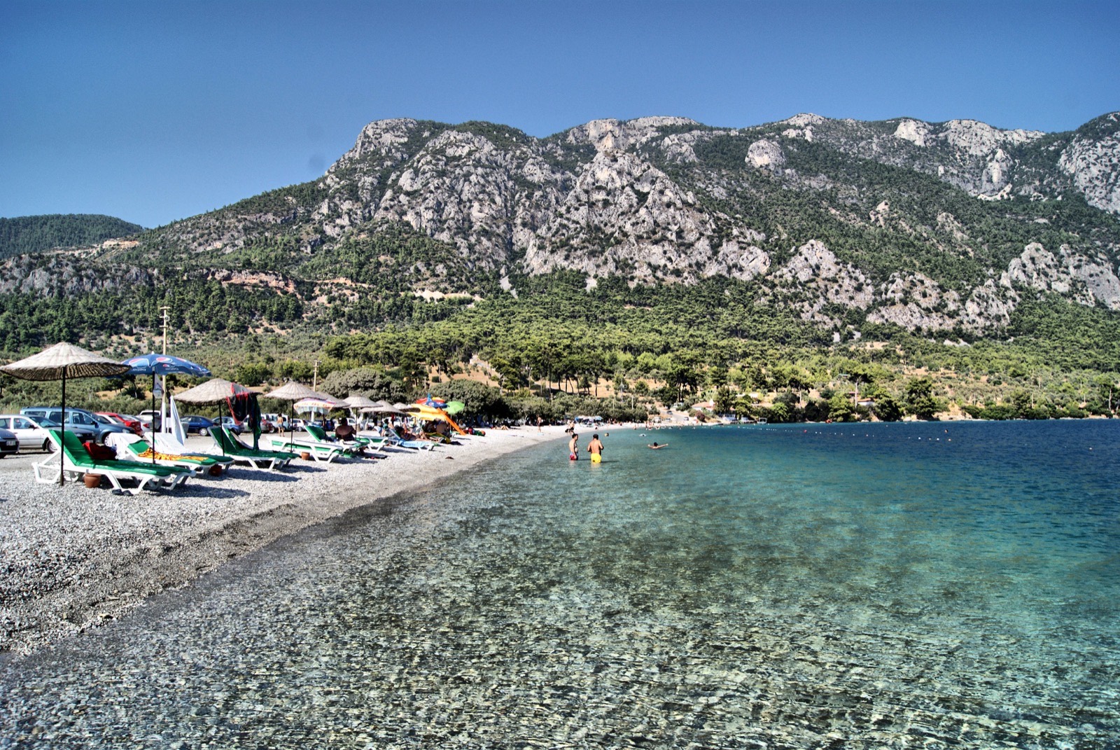 Akbük Koyu genel görünümü, Gökova Körfezi, Muğla