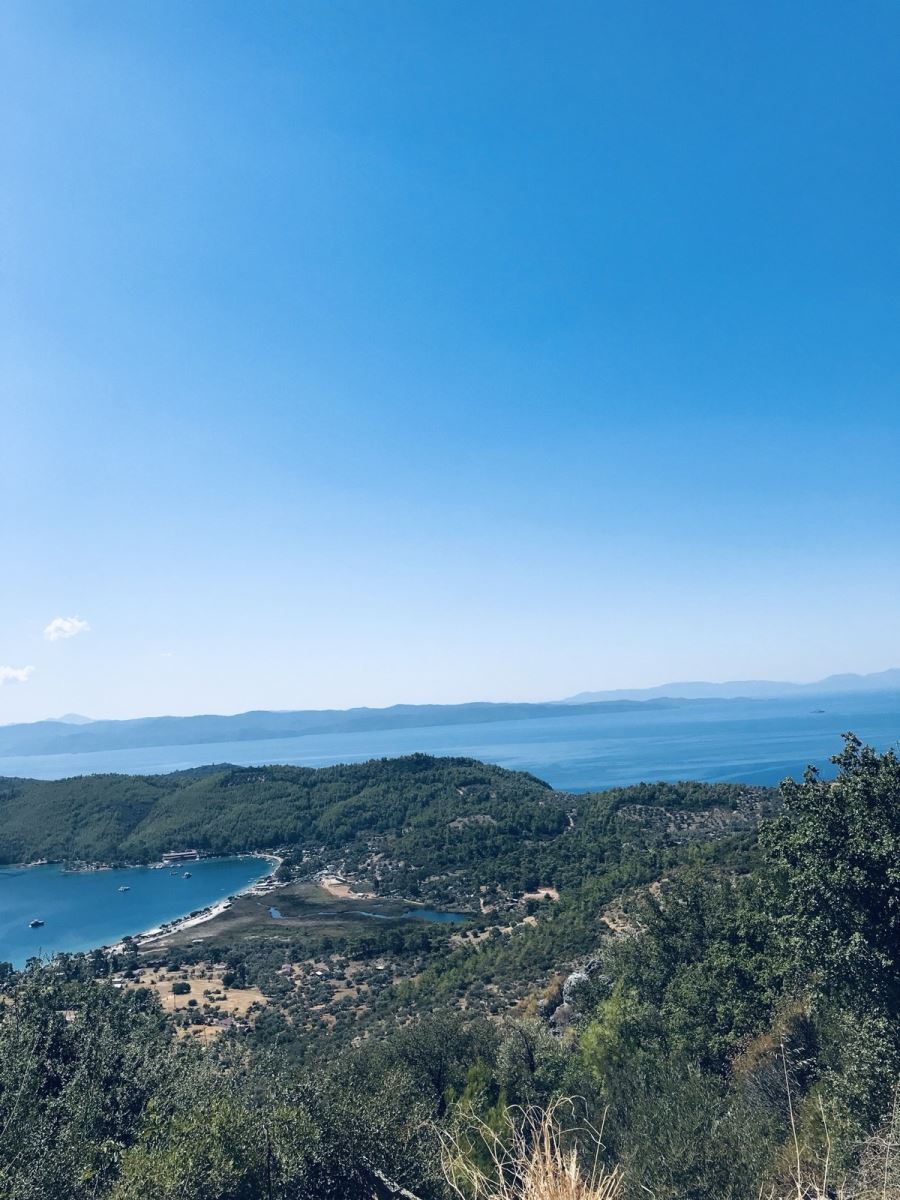 Akbük Koyu'nda gün batımı manzarası, Gökova Körfezi