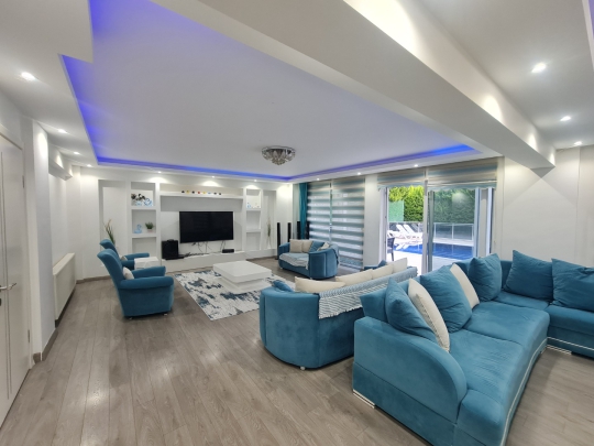 modern salon tasarımı villa hera fethiye