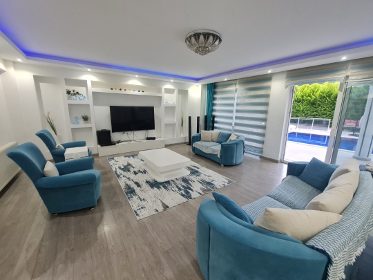 modern salon tasarımı villa hera fethiye
