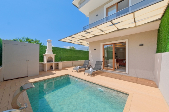 Fethiye Yeşilüzümlü Villa Zula özel havuzlu muhafazakâr villa görünümü