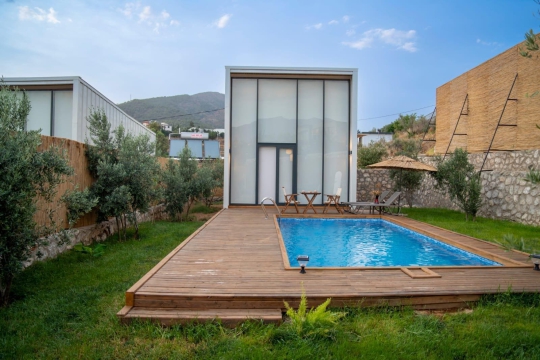 fethiye art bungalov perdeleri kapalı dış görünüm 