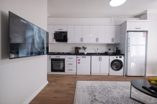 Fethiye Patlangıç Han Apart 3 mutfak, modern ve kullanışlı alan