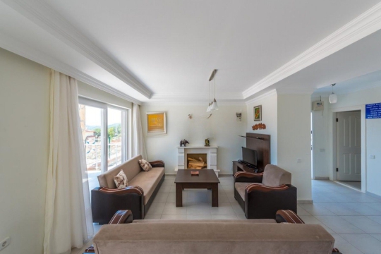 Fethiye Ovacık Villa Limon 1 konforlu salon ve oturma alanı