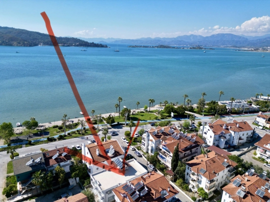 fethiye kordona yürüme mesafesinde 2+1 etap apart 5 drone çekimi