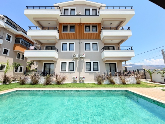 Çalıca Apart A4| Fethiye Çalıca'da Ortak Havuzlu, Merkezi Konumlu 1+1 Apart Daire