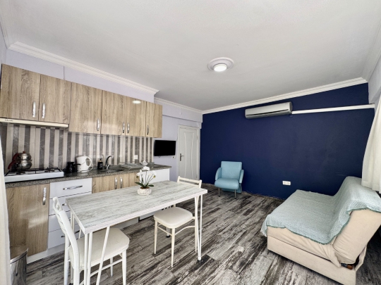 fethiye etap apart ailecek vakit geçirilecek açık mutfak salon 