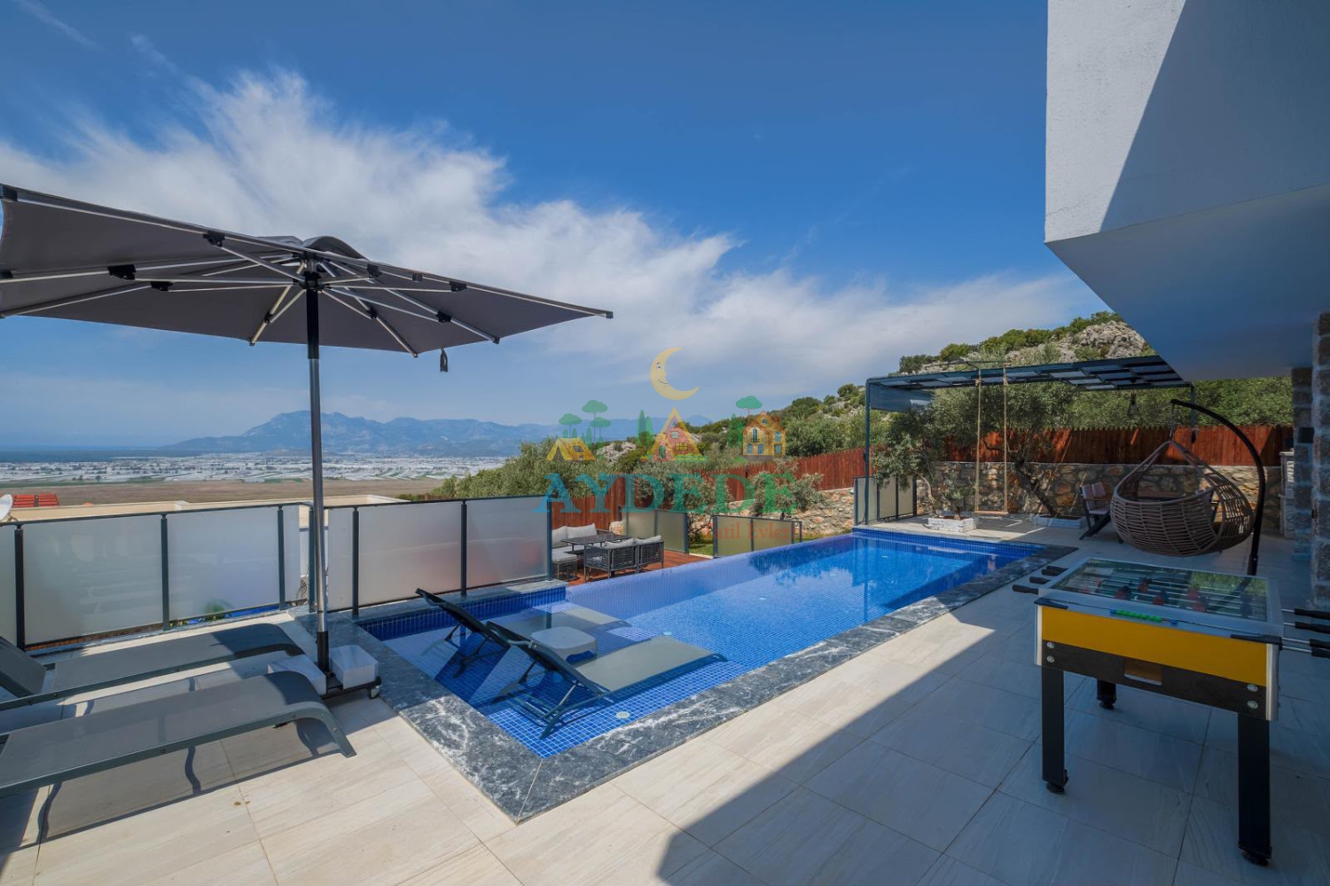 Villa Karatis havuz görüntüsü