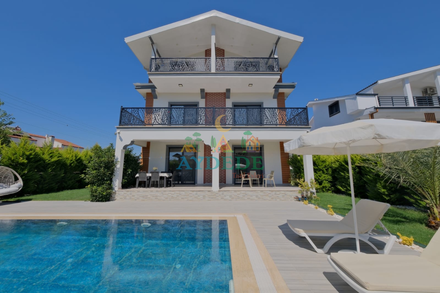 Fethiye’de özel havuzlu Villa Senfoni dış görünüm